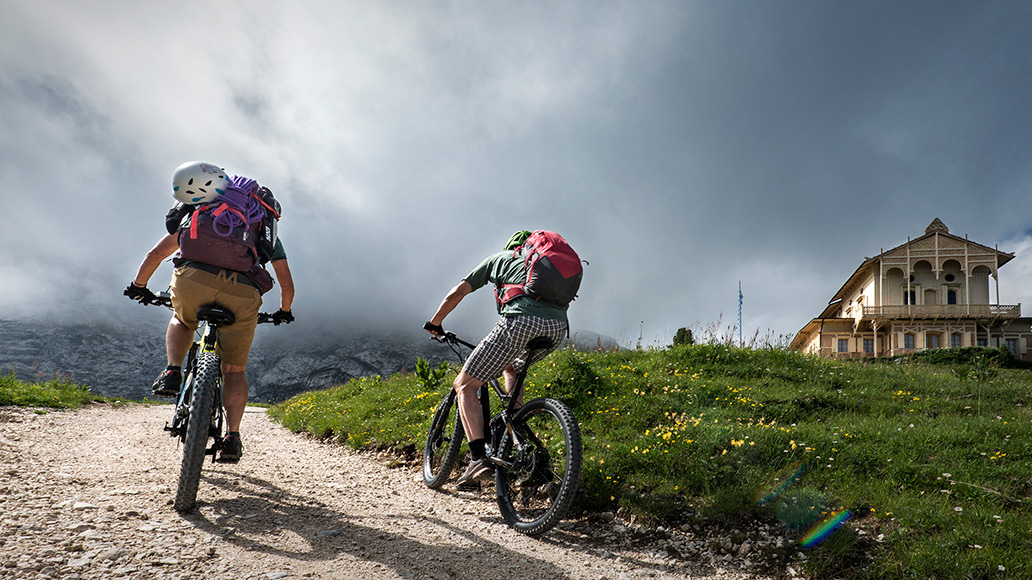 Bike & Climb, Wetterstein, Wettersteingebirge, E-MTB als Approach Bike